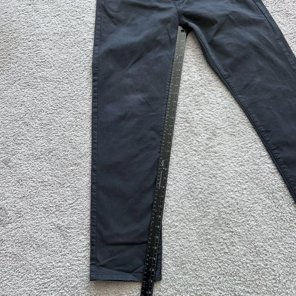 Flint And Tinder Pants Mens 30x30 Gray Slim Tapered Chino Stretch Casual